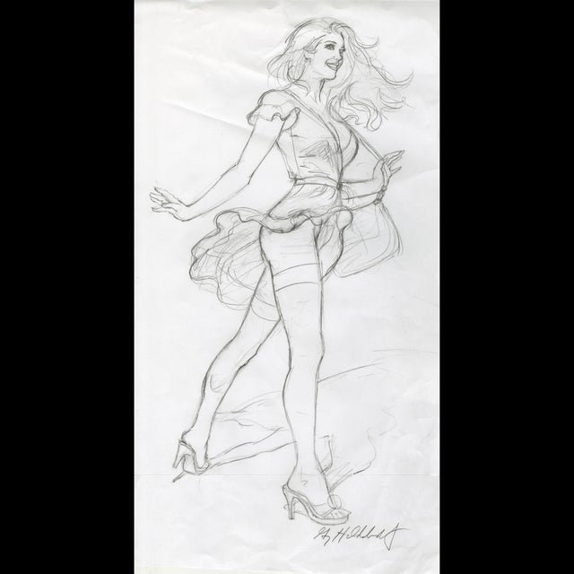 Candy and Cream - American Beauties Prelim Pinup Sketch - Greg Hildebrandt - 112635 Comic Art