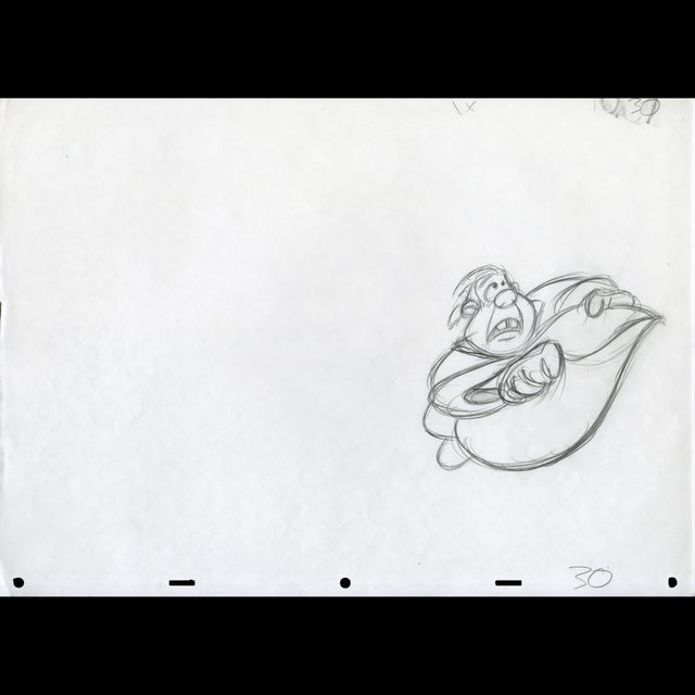 121931 - Disney Animation LeFou Sketch 2 Comic Art
