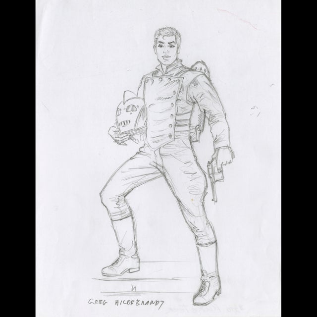Rocketeer - Comic Art Sketch - Greg Hildebrandt - 122055 Comic Art