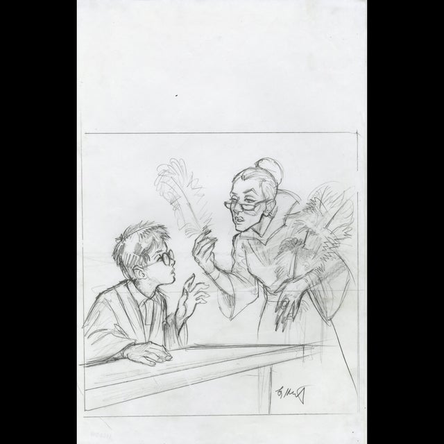 Anti-Cheating Quill - Harry Potter - Greg hildebrandt - 116658 Comic Art