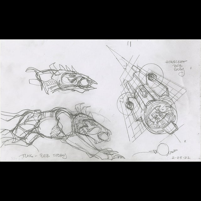 116022 - $325 - Walt Simonson - Hovercraft/Tuog Comic Art