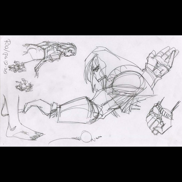 119183 - Walt Simonson - Ragnarok Sketch Comic Art