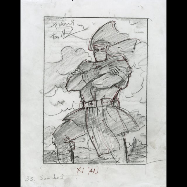 Xi'An - Preliminary Comic Sketch - Greg and Tim Hildebrandt - 105409 Comic Art