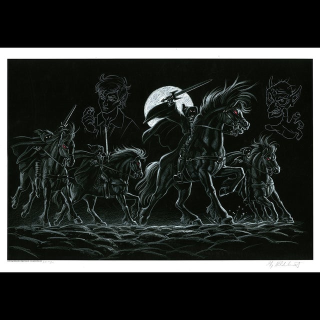 Tolkien, The Black Riders Giclee, w/ Two Remarque by Greg Hildebrandt - 110501 Comic Art