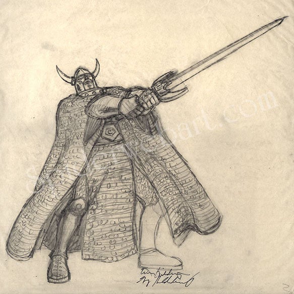 Urshurak: Torgon, Preliminary Character Sketch - Greg & Tim Hildebrandt - 105555 Comic Art
