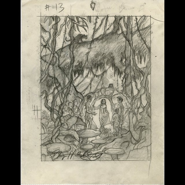 Peter Pan: Wendy's House in the Woods - Preliminary Sketch - Greg Hildebrandt - 116810 Comic Art