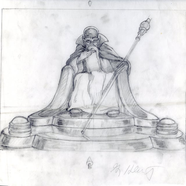 Ekedadhim, The Wise One of Solan - Atlantis Sketch - Greg Hildebrandt - 118403 Comic Art