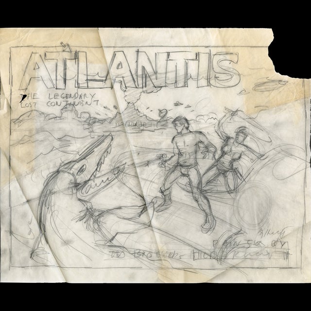 Cover Sketch for the 1982 Atlantis Calendar - Greg Hildebrandt - 122894 Comic Art