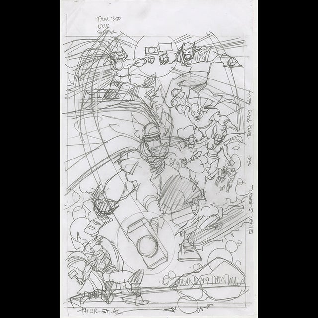 116036 - $2000 - Walt Simonson - Thor Et. Al. Comic Art