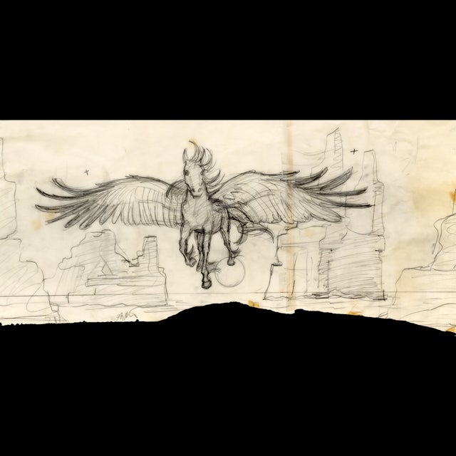 1981 Verkerke - Pegasus - Preliminary Concept Sketch - Greg Hildebrandt - 118642 Comic Art