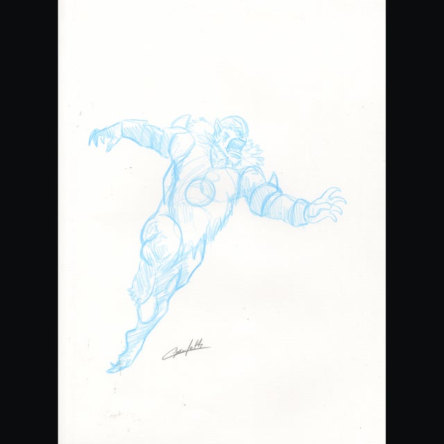 Beastman - P - Keith Garletts - 113822 Comic Art