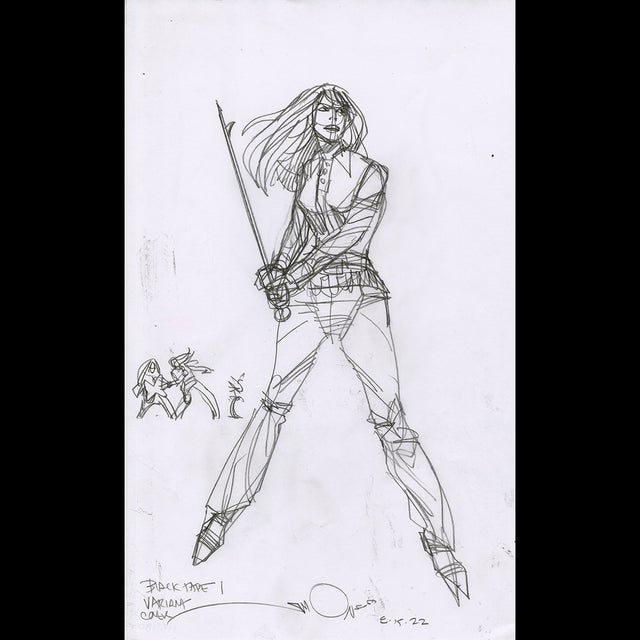 116780 - Walt Simonson - Black Tape - Variant Cover Comic Art