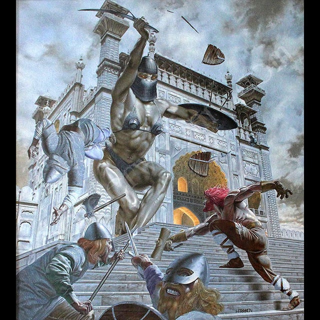 Encounter in Graphur - Lou Harrison Comic Art