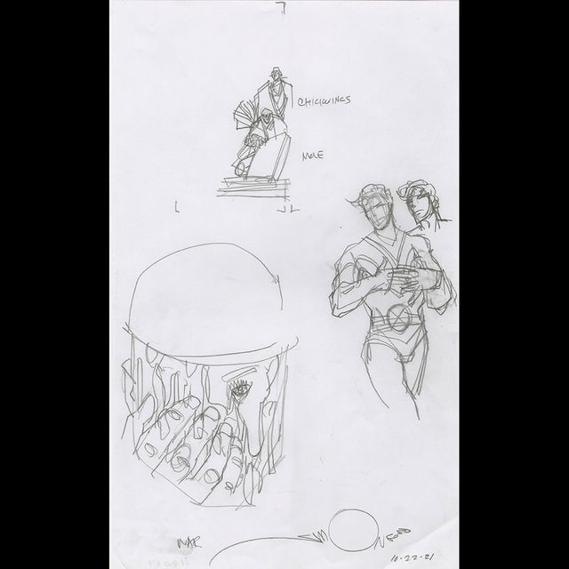 116017 - $225 - Walt Simonson - Chiciwincs and Mae Comic Art
