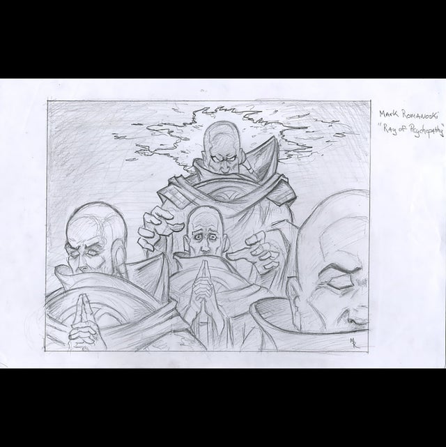 Magic the Gathering: Temporary Insanity, Final Sketch - Mark Romanoski - 115704 Comic Art