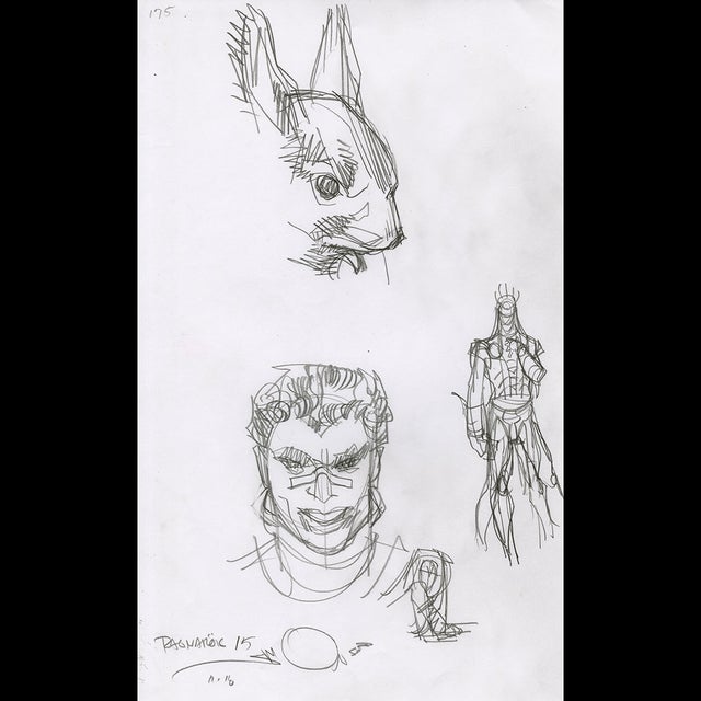 117444 - Walt Simonson - Ragnarok 15 - Character Sketches Comic Art