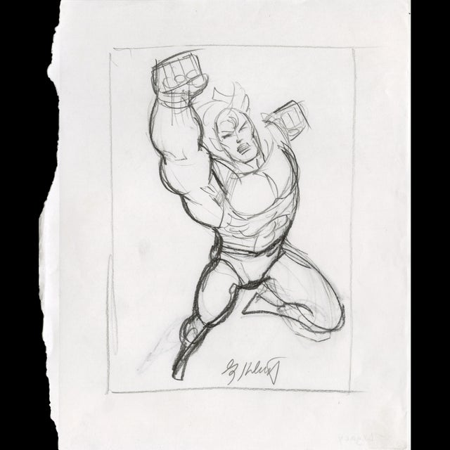 Legacy - '94 Marvel Masterpieces Sketch - Greg Hildebrandt  122372 Comic Art