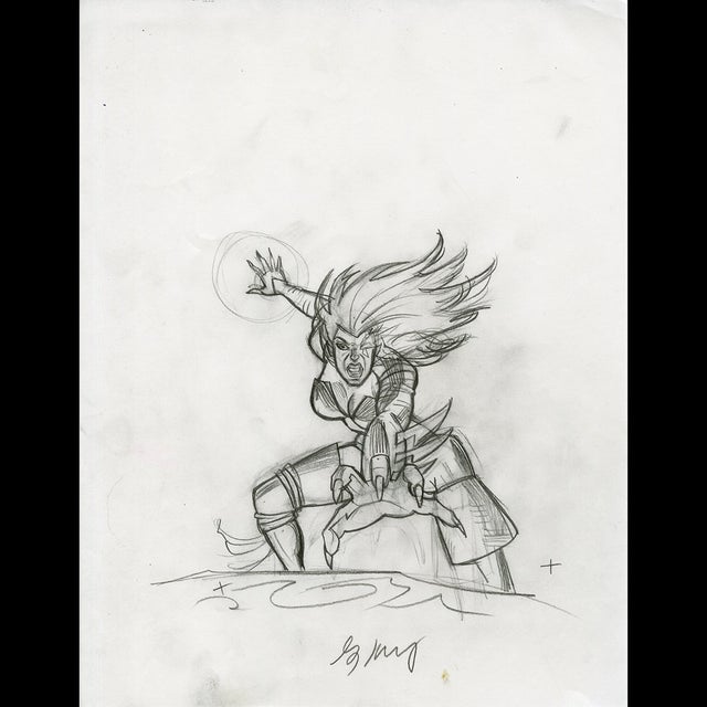 X-Men 2099 Graphic Novel - Character Sketch - Greg Hildebrandt - 117665 Comic Art