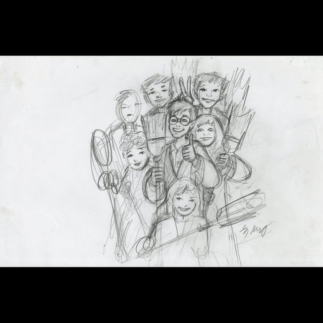 Gryffindor Match - Harry Potter - Preliminary Sketch - Greg Hildebrandt - 119870 Comic Art