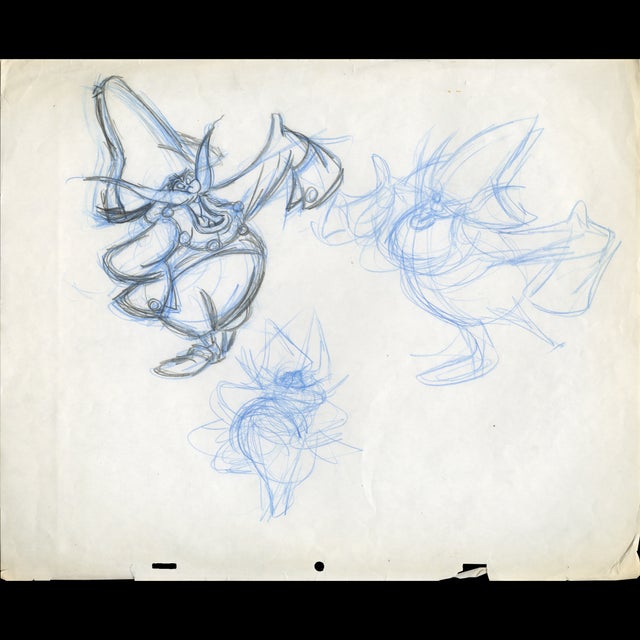 121917 - Disney Animation Aladdin Character Sketch Comic Art