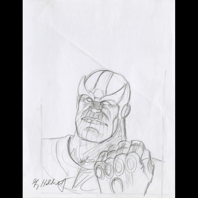 Thanos #3 - Marvel Masterpieces Trading Card Art - Greg Hildebrandt  122023 Comic Art