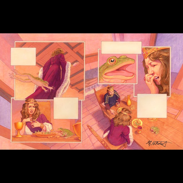 Brothers Grimm Fairy Tales 1993 - The Frog Prince pg. 5-6 - Greg Hildebrandt - 107219 Comic Art