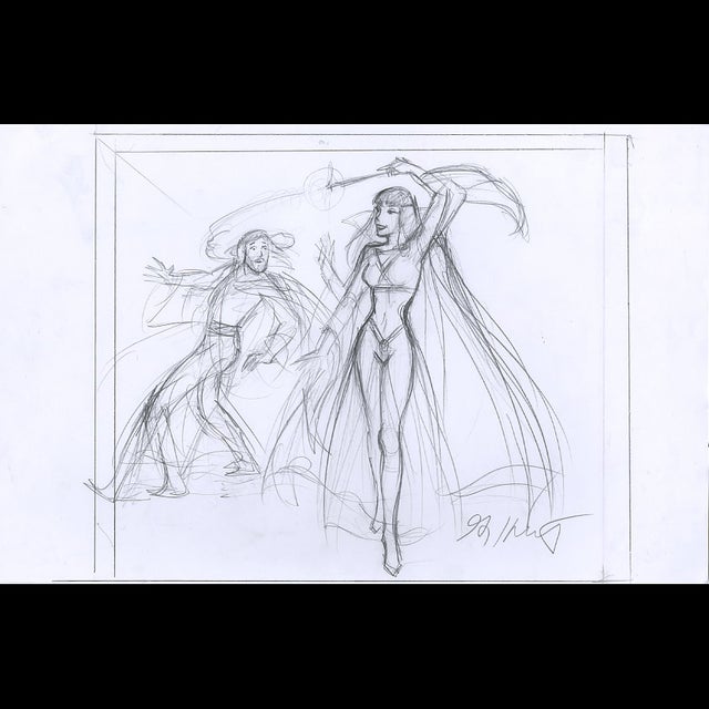 Enchantment - Harry Potter Preliminary Sketch - Greg Hildebrandt - 115621 Comic Art