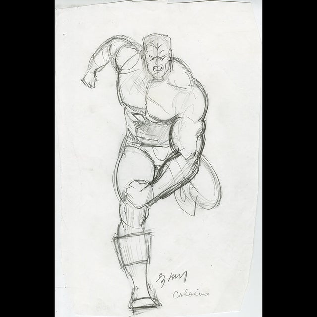 Colossus, '94 Marvel Masterpieces Preliminary Rough - Greg Hildebrandt - 116245 Comic Art