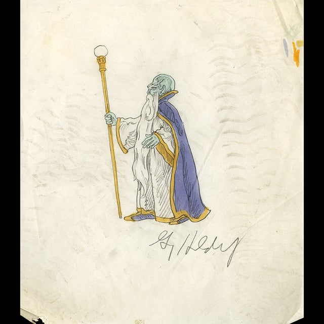 Ekedadhim, The Wise One of Solan - Atlantis Sketch - Greg Hildebrandt - 122757 Comic Art