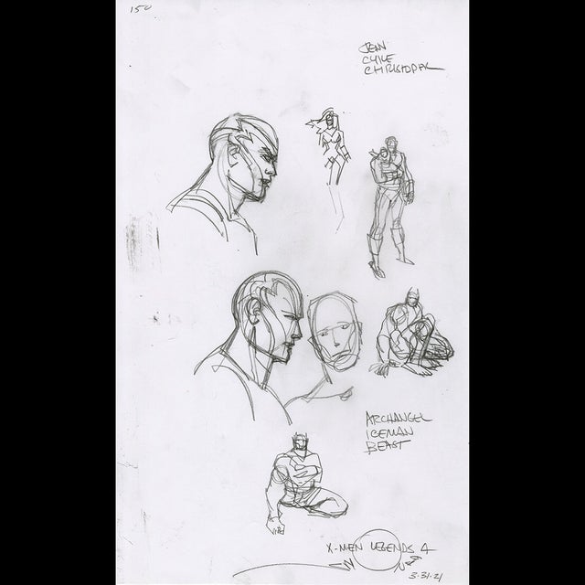 117377 - Walt SImonson - X-Men Legends 4 - Character Sketches Comic Art