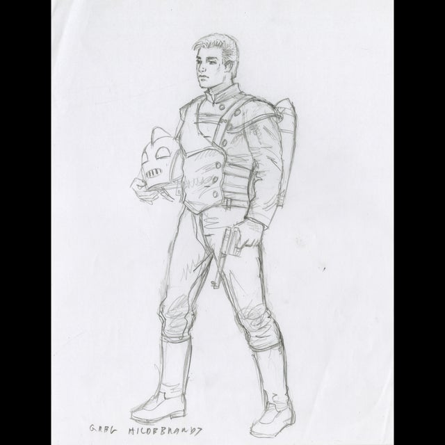 Rocketeer Sketch - Greg Hildebrandt - 122202 Comic Art