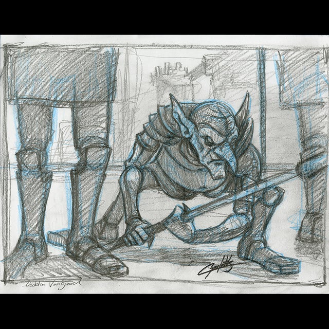 Magic the Gathering: Boros Recruit - Preliminary Rough - Keith Garletts Comic Art