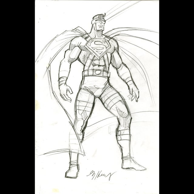 Superman, What If Stan Lee Created the Marvel Universe - Character Design - Greg Hildebrandt - 117514 Comic Art