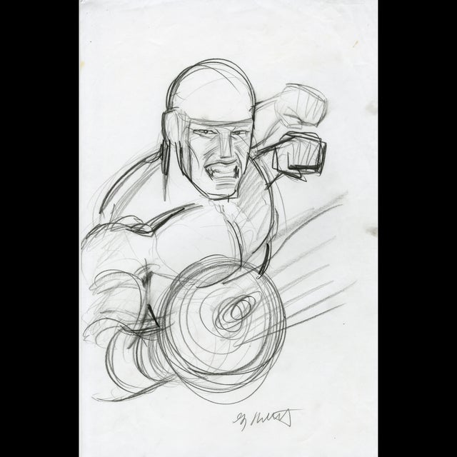 '94 Marvel Masterpieces Trading Card Sketch - Greg Hildebrandt - 116281 Comic Art