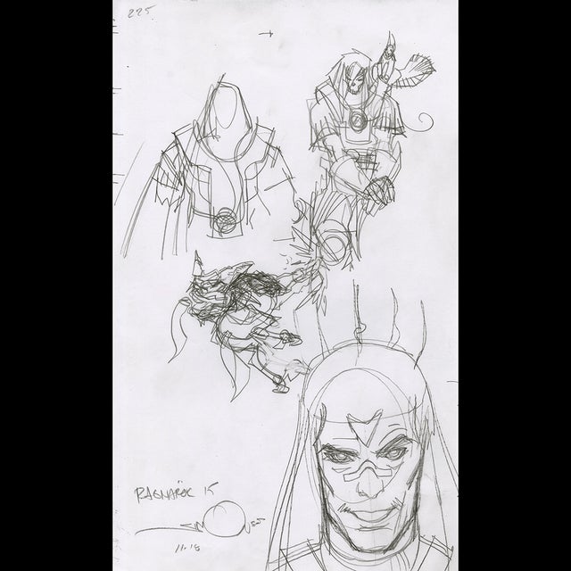 117446 - Walt Simonson - Ragnarok 15 Comic Art