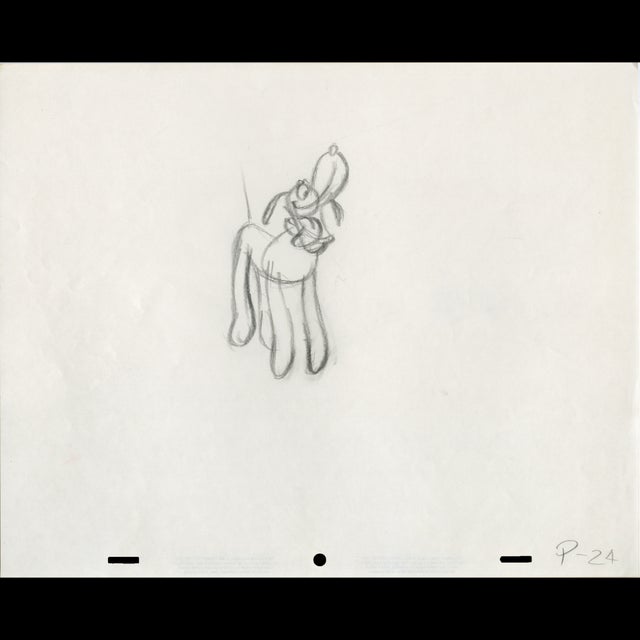 121922 - Disney Animation Pluto Sketch Comic Art