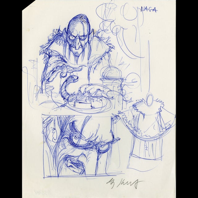Naga - Evil Looking Bugger - Greg Hildebrandt - 113544 Comic Art