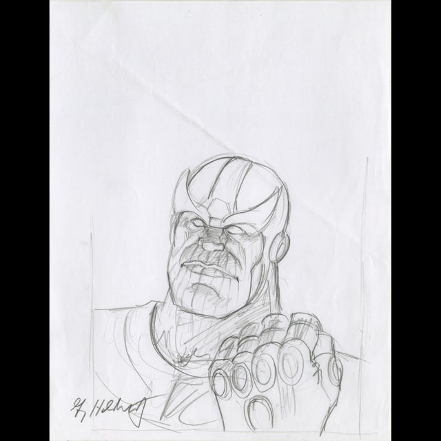 Thanos #2 - Marvel Masterpieces Trading Card Art - Greg Hildebrandt  122022 Comic Art