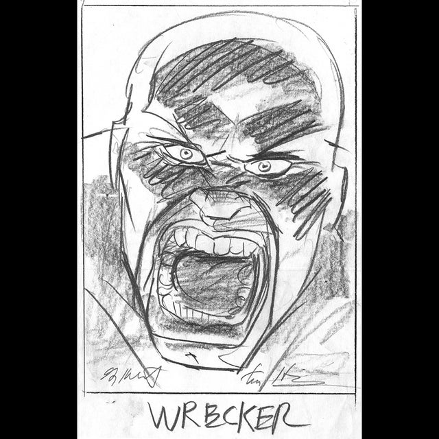 Wrecker, '94 Marvel Masterpieces Preliminary Sketch - Greg and Tim Hildebrandt - 105439 Comic Art