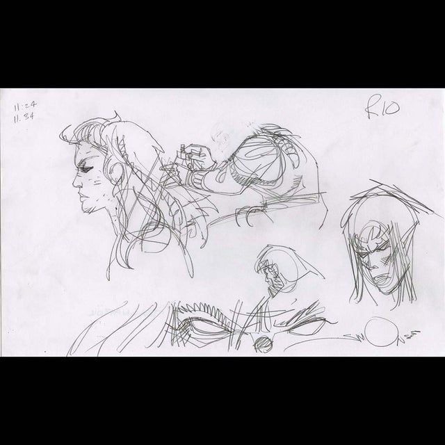 119161 - Walt Simonson - Ragnarok Sketch Comic Art
