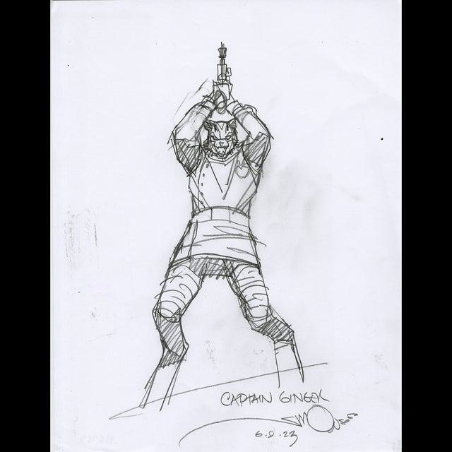 116763 - Walt Simonson - Captain Ginger Comic Art