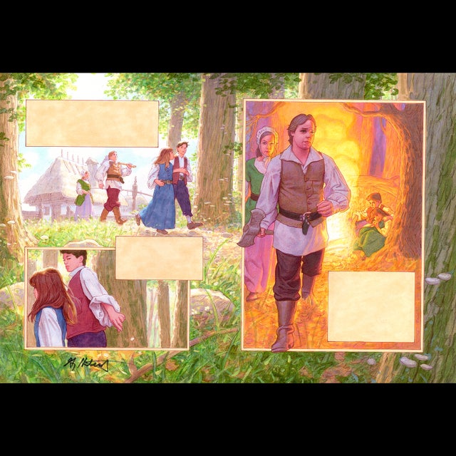 Brothers Grimm Fairy Tales 1993  Hansel and Gretel pg. 3-4 - Greg Hildebrandt - 107223 Comic Art