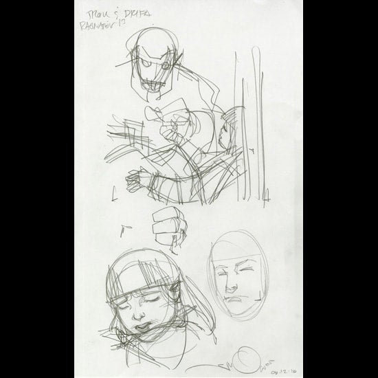 112951 - Walt Simonson - Drifa Sketch From Ragnarok Comic Art