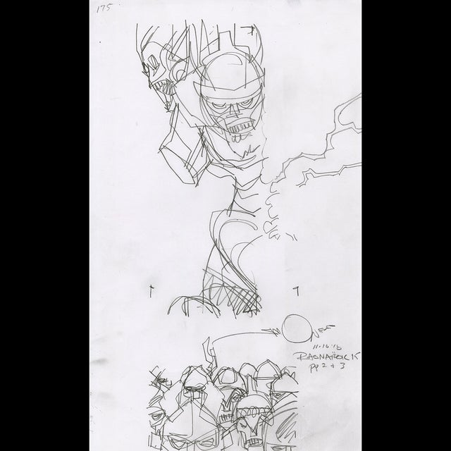 117437 - Walt Simonson - Ragnarok 15 - Page #2 + 3 Comic Art