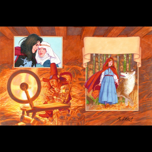 Grimm's Fairy Tales 1993 - Front and Back Cover Art - Greg Hildebrandt - 107189 Comic Art