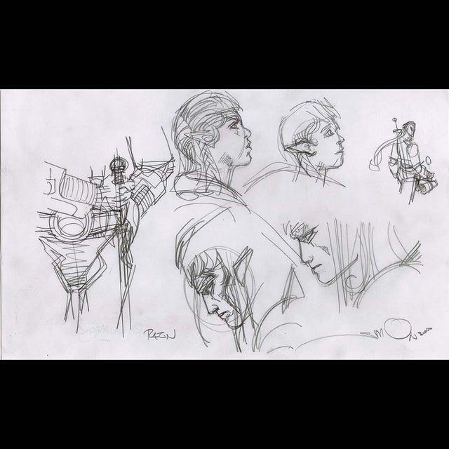 119106 - Walt Simonson - Ragnarok Sketch Comic Art