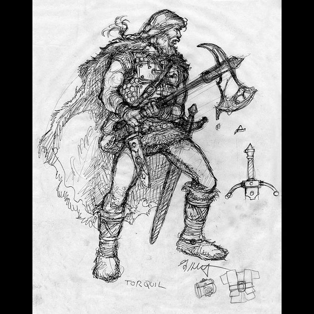 Krull - Royal Guard Design - P - Greg Hildebrandt - 106051 Comic Art