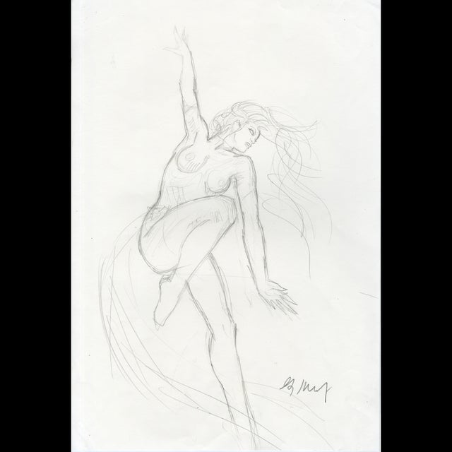 Fire Star - Pinup Sketch - Greg Hildebrandt - 122449 Comic Art